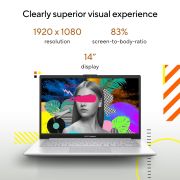 ASUS Vivobook Go 14, 14 FHD (1920 x 1080), AMD Ryzen 5 7520U Processor,(8 GB RAM 512 GB SSD AMD Radeon iGPU Windows 11 M365 Basic (1Year) Office Home 2024 Silver 1.38 kg), E1404FA-NK5521WS