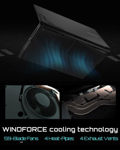 GIGABYTE G5 MF-F2IN313SH 12th Gen Intel® Core i5 12450H 15.6 inch FHD 144Hz(45%) RTX 4050 6GDDR4 3200 8GB2GEN4 512GAX211WIN11 Home Gaming Laptop