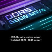 GIGABYTE Aorus 17 BSF-73IN654SH 13th Gen Windows 11 Home, Intel Core i7-13700H / NVIDIA Geforce RTX 4070/17.3 Inch 240Hz Thin Bezel Qhd/ DDR5 4800 8Gx2 / Gen4 1Tb Gaming Laptop