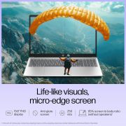 HP 15, 13th Gen Intel Core i3-1315U (8GB DDR4, 512GB SSD), Anti-Glare, Micro-Edge, 15.6”39.6cm, FHD, Win 11, M365 Basic(1yr) Office2024, Silver, 1.59kg, fd0465TU, UHD Graphics, FHD Camera Laptop