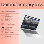 HP Windows 11 Home 15,13Th Gen Intel Core I5-1334U(8GB DDR4,512GB SSD),Anti-Glare,Micro-Edge,15.6”39.6Cm,FHD,Silver,1.59Kg,Fd0466Tu,Intel Iris Xe,FHD Camera WPrivacy Shutter,Backlit Laptop