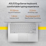 ASUS Vivobook Go 14, 14 FHD (1920 x 1080), AMD Ryzen 5 7520U Processor,(8 GB RAM 512 GB SSD AMD Radeon iGPU Windows 11 M365 Basic (1Year) Office Home 2024 Silver 1.38 kg), E1404FA-NK5521WS