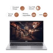 Acer Aspire 3 Thin and Light Laptop Intel Core i5 12th Generation (8GB/512 GB SSD/Windows 11 Home/MS Office/1.7 Kg/Silver) A315-59 with 15.6-inch (39.6 cms) Full HD Display