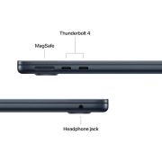 Apple 2025 MacBook Air (13-inch, Apple M4 chip with 10-core CPU and 10-core GPU, 16GB Unified Memory, 512GB) – Midnight