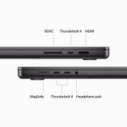 Apple 2023 MacBook Pro (16-inch, Apple M3 Max chip with 16‑core CPU and 40‑core GPU, 48GB Unified Memory, 1TB) – Space Black