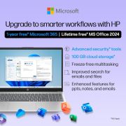 HP 15, 13th Gen Intel Core i3-1315U (8GB DDR4, 512GB SSD), Anti-Glare, Micro-Edge, 15.6”39.6cm, FHD, Win 11, M365 Basic(1yr) Office2024, Silver, 1.59kg, fd0465TU, UHD Graphics, FHD Camera Laptop