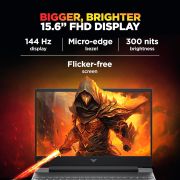 HP Victus, 13th Gen Intel Core i5-13420H, 6GB RTX 3050, Upgrade (Upto 32GB) 16GB DDR4, 512GB SSD, FHD,144Hz,300 nits,IPS, 15.6”39.6cm, Win11, M365 Office24, Mica Silver,2.3kg, fa2700TX, Gaming Laptop