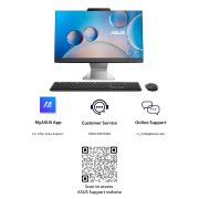 ASUS AIO A3202, 21.45 FHD, Intel Celeron 7305, All-in-One PC (8 GB 512GB Windows 11 MS Office 365 Basic (1Year) Office 2024 Black 4.84 Kg), with Wireless Keyboard & Wireless Mouse, A3202WBA-BPB006WS