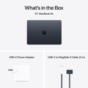 Apple 2025 MacBook Air (13-inch, Apple M4 chip with 10-core CPU and 10-core GPU, 16GB Unified Memory, 512GB) – Midnight