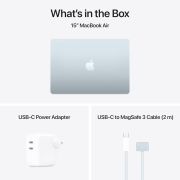 Apple 2025 MacBook Air (15-inch, Apple M4 chip with 10-core CPU and 10-core GPU, 16GB Unified Memory, 256GB) – Sky Blue