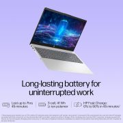 HP 15, 13th Gen Intel Core i3-1315U (8GB DDR4, 512GB SSD), Anti-Glare, Micro-Edge, 15.6”39.6cm, FHD, Win 11, M365 Basic(1yr) Office2024, Silver, 1.59kg, fd0465TU, UHD Graphics, FHD Camera Laptop