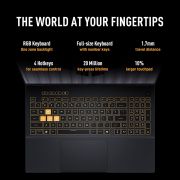 ASUS TUF F16, 14th Gen, Intel Core i7 14650HX, Gaming Laptop(RTX 5060-8GB115W TGP 16 GB 1 TB FHD+16 165Hz 90WHrs Windows 11 M365 Basic (1Year) Office Home 2024 Jaeger Gray 2.2 Kg) FX608JMR-RV049WS