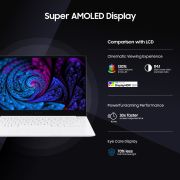 Samsung Galaxy Book2 Pro Intel 12th Gen i7 EvoTM 33.78cm (13.3) AMOLED Thin & Light Laptop (16 GB512 GB SSDWindows 11MS OfficeBacklit KBFingerprint SensorSilver0.87Kg), NP930XED-KB2IN