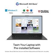 ASUS Vivobook Go 15, AMD Ryzen 5 7520U Thin & Light Laptop (AMD Radeon iGPU 8 GB RAM 512 GB SSD FHD 15.6 60Hz Windows 11 M365 Basic (1Year) Office Home 2024 Mixed Black 1.63 Kg) E1504FA-NJ133WS