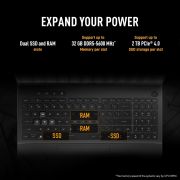 ASUS TUF F16, 14th Gen, Intel Core i7 14650HX, Gaming Laptop(RTX 5060-8GB115W TGP 16 GB 1 TB FHD+16 165Hz 90WHrs Windows 11 M365 Basic (1Year) Office Home 2024 Jaeger Gray 2.2 Kg) FX608JMR-RV049WS
