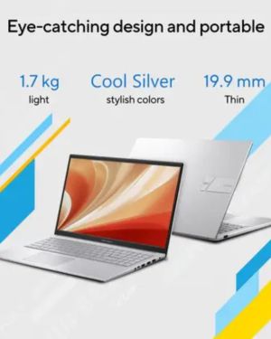 ASUS X1504ZA Intel Core i3 12th Gen 12th Gen Intel Core i3-1215U – (8 GB/512 GB SSD/Windows 11 Home) X1504ZA-NJ322WS Thin and Light Laptop (15.6 inch, Cool Silver, 1.70 kg, With MS Office)